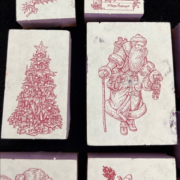 Rubber Stamps x 24 (Christmas/Holiday) - Picture 2 of 6
